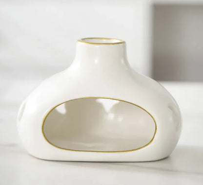 Ceramic Incense Burner with Holy Wood Base