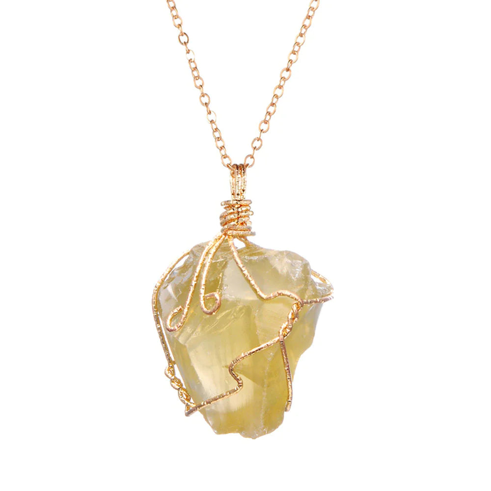 Ancient-RX · Natural Stone Chakra Energy Necklace
