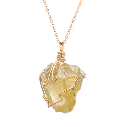 Ancient-RX · Natural Stone Chakra Energy Necklace
