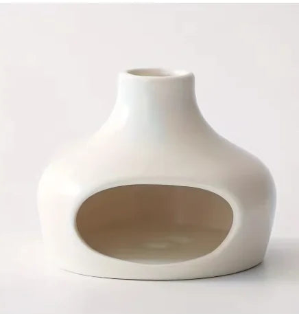 Ceramic Incense Burner with Holy Wood Base