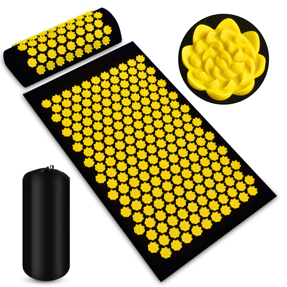 Ancient-RX Acupressure Mat + Pillow Set