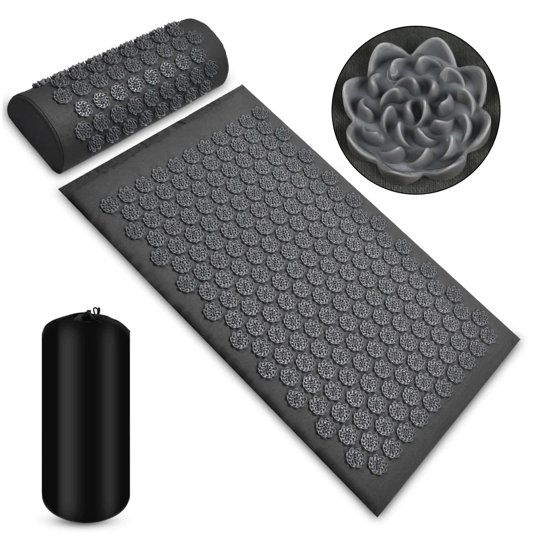 Ancient-RX Acupressure Mat + Pillow Set