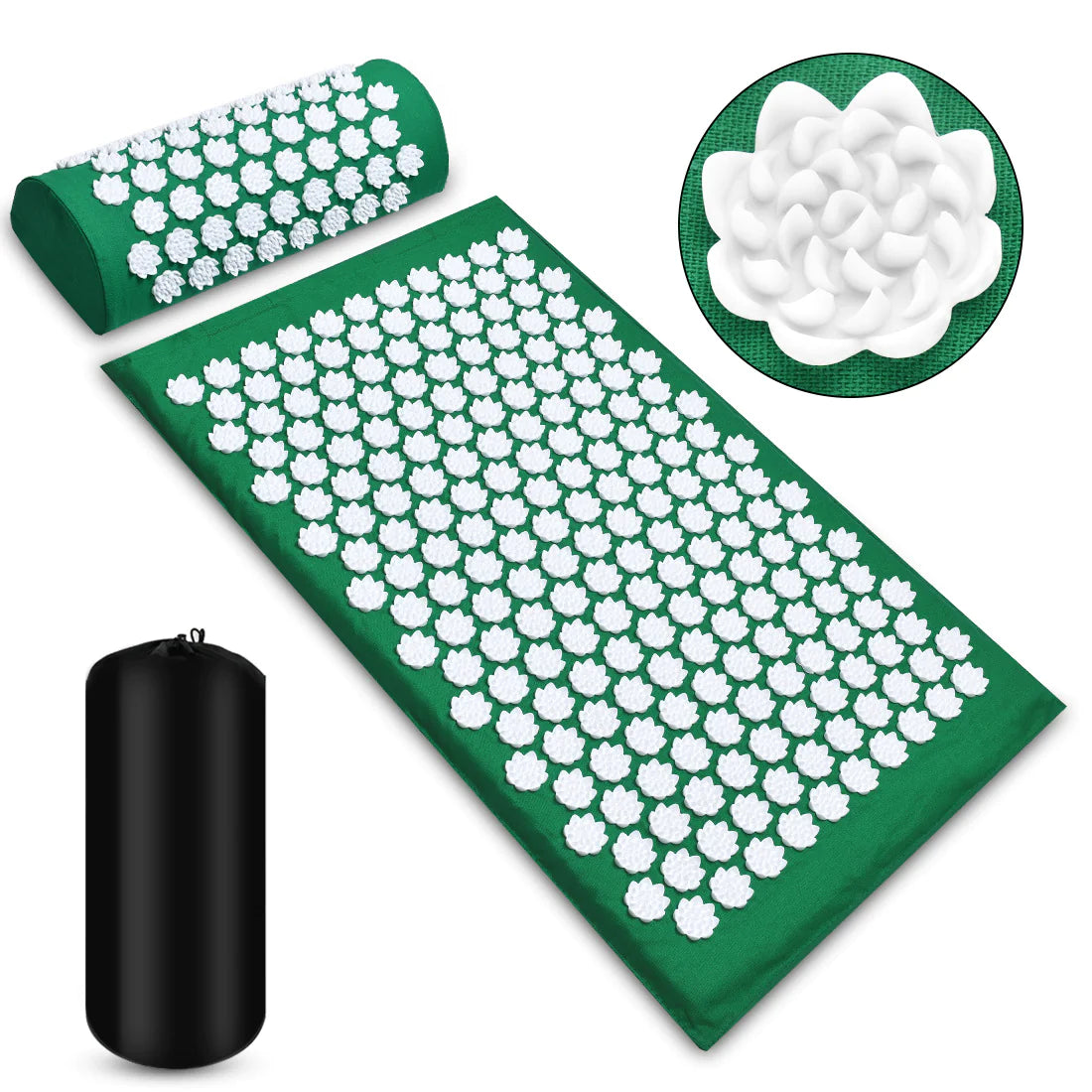 Ancient-RX Acupressure Mat + Pillow Set