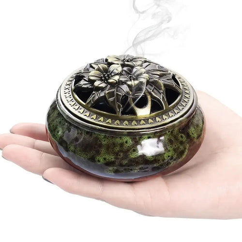 3-in-1 Ceramic Incense Holder