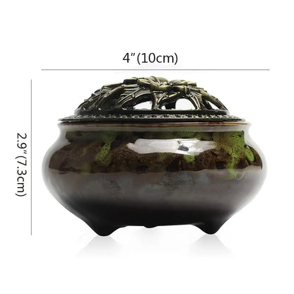 3-in-1 Ceramic Incense Holder